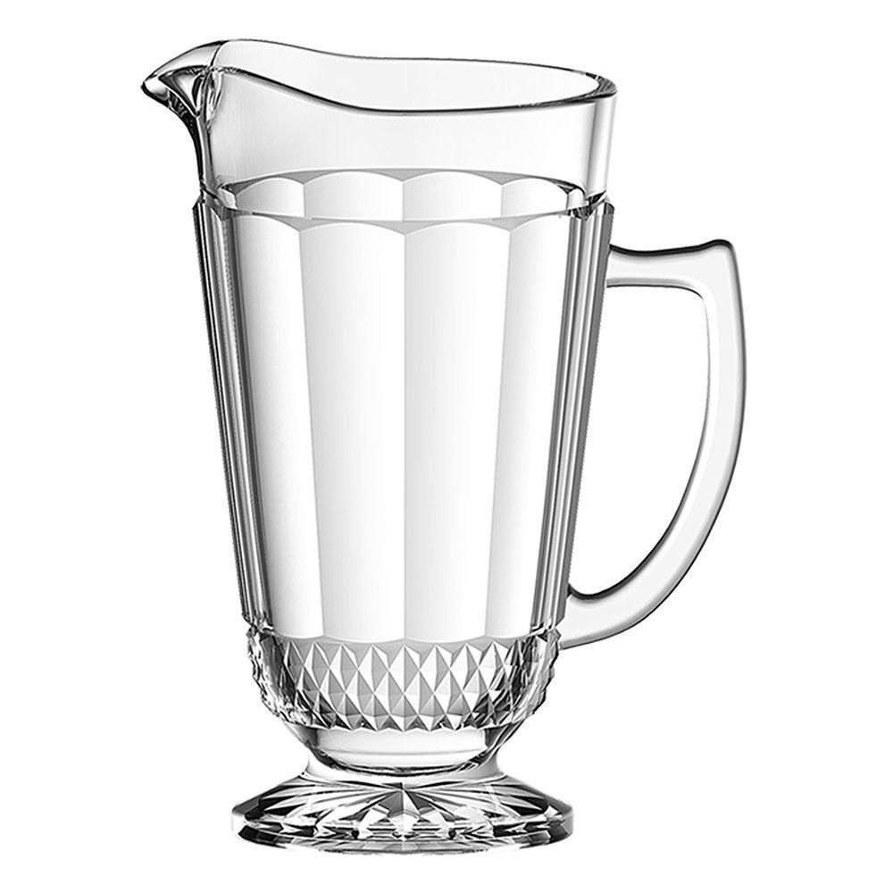 Jarra LHermitage em Vidro com Pé Splendor 1,2L Transparente