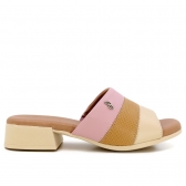 Tamanco Feminino Usaflex Salto Bloco Camélia