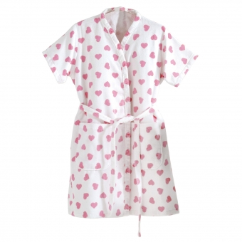 Roupão Adulto Com Manga Dohler Velour Fiori Estampado 100% Algodão