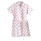 Roupão Adulto Com Manga Dohler Velour Fiori Estampado 100% Algodão - Fiore