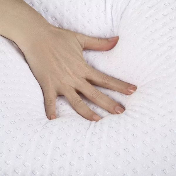 Travesseiro Favos de Mel 50 cm x 70 cm Branco