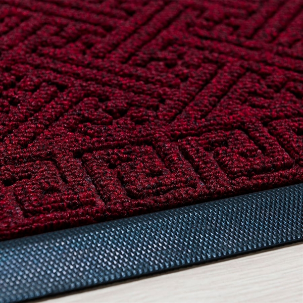 Tapete de Porta Retangular Lima 45 x 75 cm Niazitex - Vermelho
