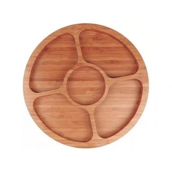 Gamela com 5 Divisória Bamboo Mor