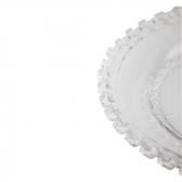Jogo de 4 Pratos p/ Sobremesa Diamante Cristal L´hermitage