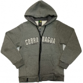 Casaco Moletom Juvenil c/ Capuz Cobra D´agua Mescla Médio - Cinza