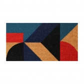 Capacho de Porta Fibra de Coco Uzoo 66 cm x 33 cm - Geométrico