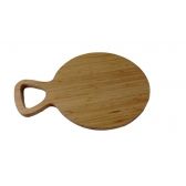 Tabua de Cozinha Bamboo Redonda com Cabo 38x28 cm Homecook