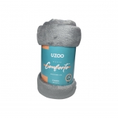 Manta Casal Uzzo Conforto Microfibra 1,80 m x 2,00 m Lisa - Solteiro