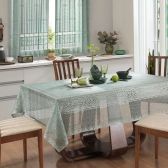 Toalha de Mesa Renda Retangular Interlar Color 1,50m x 2,20m - Pistache