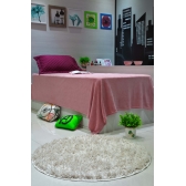 Tapete Redondo Shaggy 1m Mescla Oasis Studio Teen
