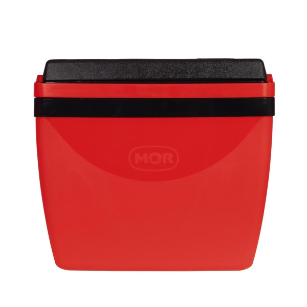Caixa Térmica Cooler 34 Litros Mor - Vermelho Tampa Preta