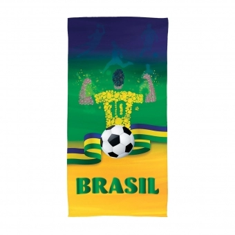 Toalha de Banho Aveludada de Praia Brasil Lepper