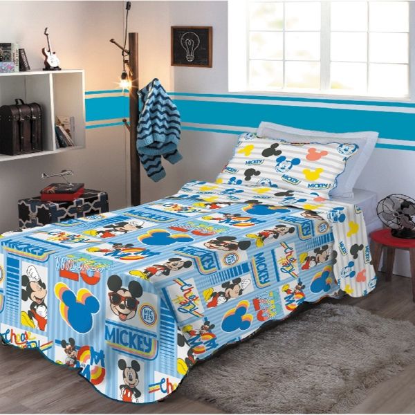 Colcha Juvenil Mickey Jolitex Disney Ultrasonic
