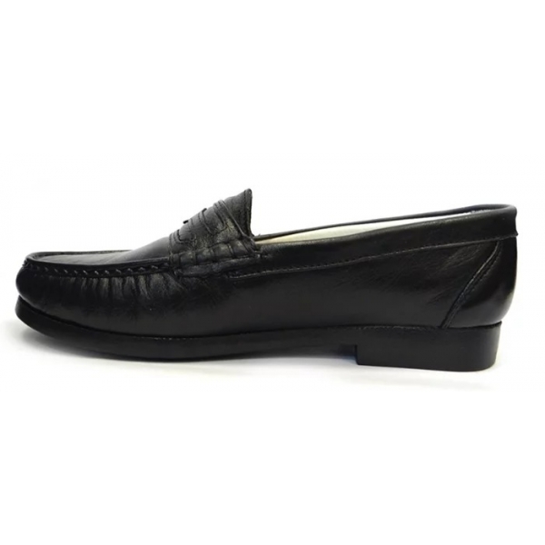 Mocassim Masculino Saullo 1604 em Couro Preto