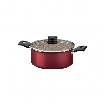 Caçarola em Alumínio 20 cm Turim Tramontina Vermelha