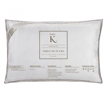 Travesseiro Toque de Pluma Kacyumara 233 Fios Acetinado