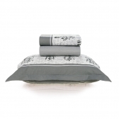 Kit Colcha Solteiro Infantil 2 pçs Karsten 180 Fios Robôs