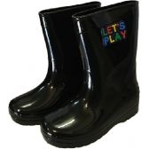 Galocha Infantil LueLua Cano Longo Let´s Play Preto - Preto