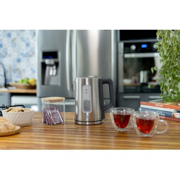 Chaleira Elétrica Programável Blacker Decker Gourmand Gris - KEPG
