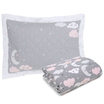 Cobreleito Solteiro Kacyumara Vida Bela Percal 200 Fios