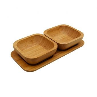 Jogo Petisqueira 2 Peças Bamboo HomeCook