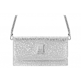 Bolsa Feminina Tiracolo Vizzano Shine Snake 10071.1 - Prata