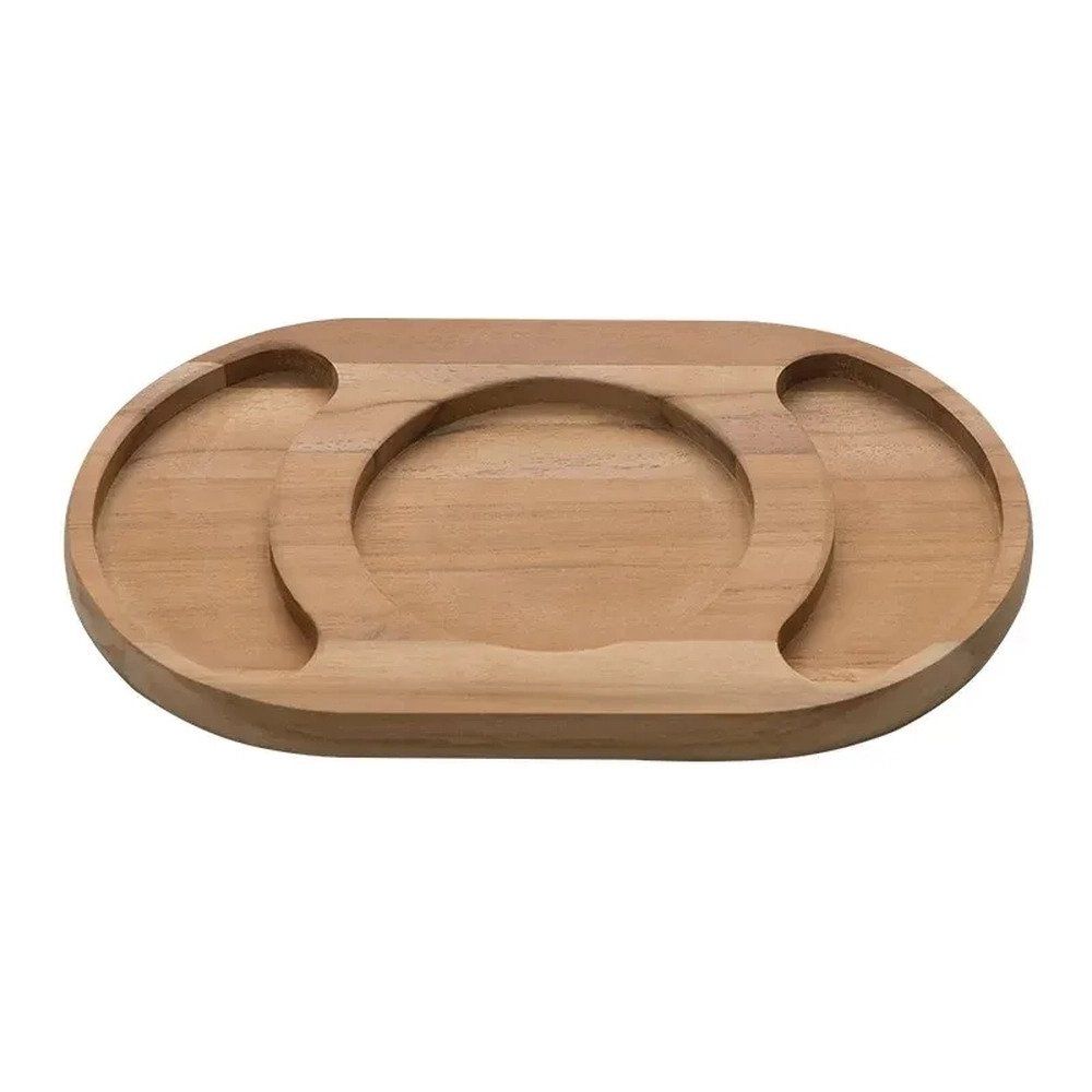 Petisqueira Tramontina Oval 3 Divisórias 240 x 150 x 18 mm