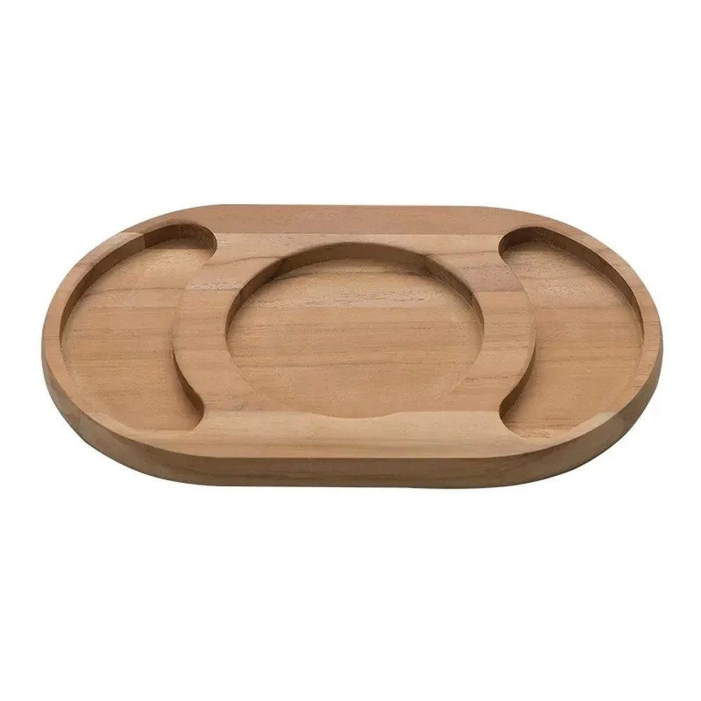 Petisqueira Tramontina Oval 3 Divisórias 240 x 150 x 18 mm