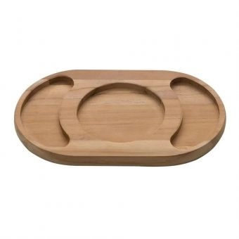 Petisqueira Tramontina Oval 3 Divisórias 240 x 150 x 18 mm