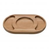 Petisqueira Tramontina Oval 3 Divisórias 240 x 150 x 18 mm