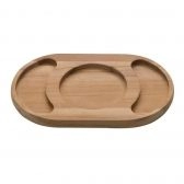 Petisqueira Tramontina Oval 3 Divisórias 240 x 150 x 18 mm