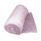 Manta Casal Uzoo Soft Microfibra 1,80 m x 2,00 m Lisa - Rosa