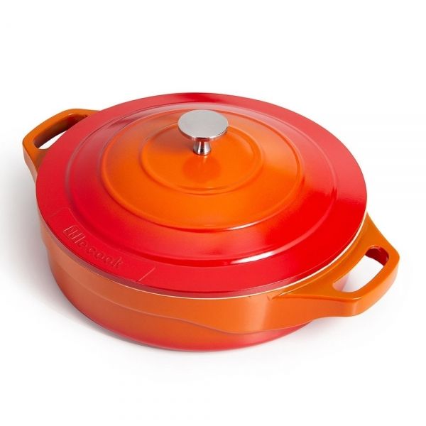 Caçarola Baixa Le Cook Premier Orange 24cm 2,4L