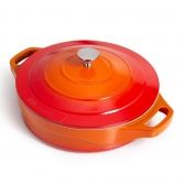 Caçarola Baixa Le Cook Premier Orange 24cm 2,4L