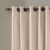 Cortina Blackout  2,6 x 2,3 m Bella Janela Pratika Lisa Slim - Areia