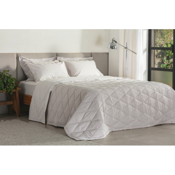 Jogo de Cama King Buddemeyer Basic Percalle 180 Fios - Bege 007