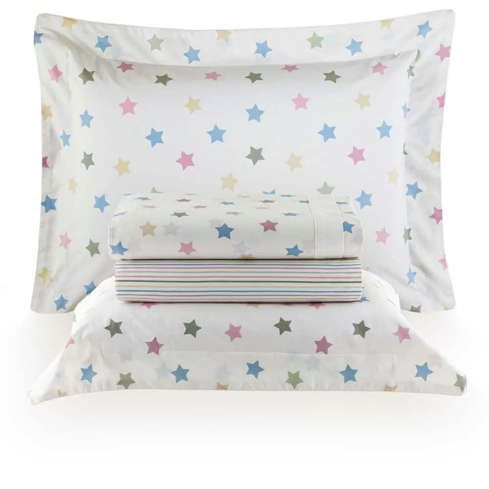 Jogo de Cama Queen 4 Pçs Vida Bela Kacyumara Star Color