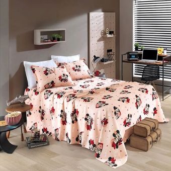 Colcha Solteiro Piquet Favo Dohler Mickey e Minnie