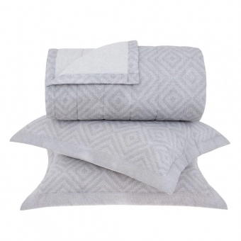 Colcha Casal Buddemeyer Percal 180 fios 3 Peças Boston