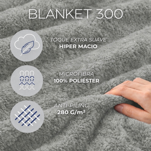 Cobertor Casal Kacyumara Blanket 300 Toque de Seda - Greenjoy