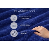Cobertor Solteiro Kacyumara Blanket 300 Toque de Seda - Azul Escuro
