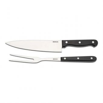 Jogo de Garfo e Faca para Churrasco Brinox Suprema