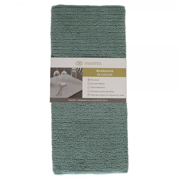 Aparador De Louça Tapete Escorredor 38x50 Niazitex - VERDE