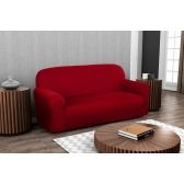 Capa para Sofá 2 e 3 Lugares Adomes Bem Estar Malha Helanca - Vermelho