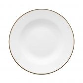 Prato Fundo em Porcelana 23,5 cm Oxford - Dourado