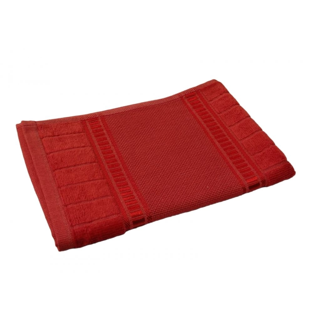 Toalha Social Lavabo para Bordar Buettner Caprice Luxo - Vermelho