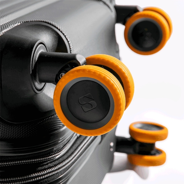 Kit 8 Capas Pretotoras de Rodas em Silicone Sestini - Amarelo