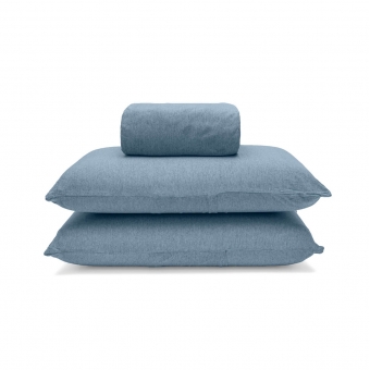 Jogo de Lençol Queen Malha Mescla 3 Peças Buettner