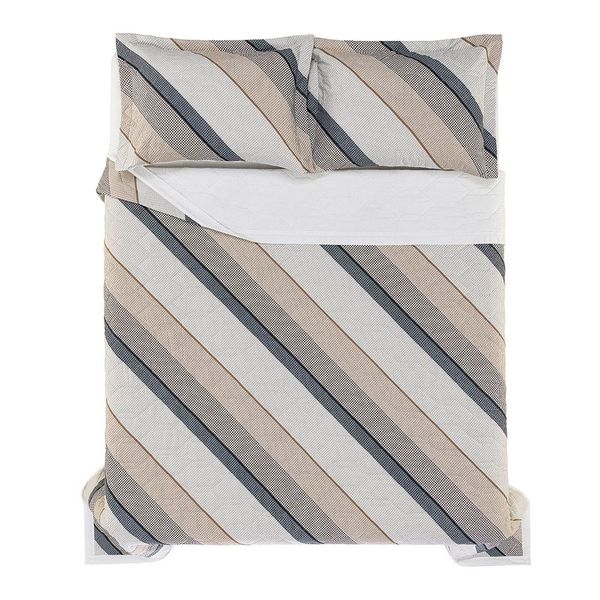 Colcha Casal 3 peças Karsten 100% Algodão 180 Fios Percal - Venâncio