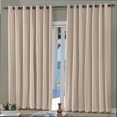 Cortina Blackout  2,6 x 2,3 m Bella Janela Pratika Lisa Slim - Areia